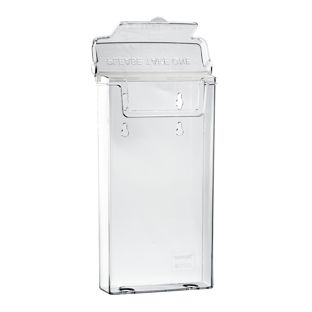 Prospektbox wetterfest mit Deckel, Polystyrol, transparent, Taymar 