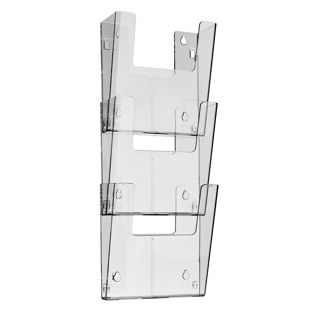 Wandprospekthalter, Polystyrol, transparent PTXK 