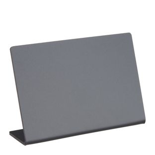 L-Aufsteller Kreidetafel, schwarz 100 x 70 mm  | Querformat 