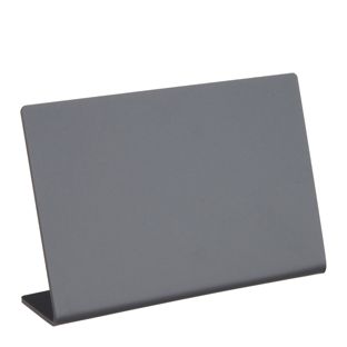 L-Aufsteller Kreidetafel, schwarz 120 x 80 mm  | Querformat 