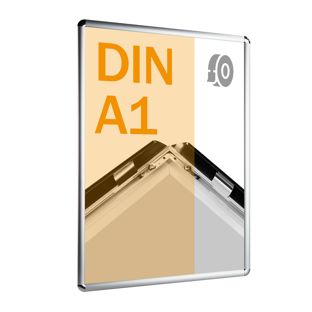 Klapprahmen A1, selbstklebend Rondo | silber
