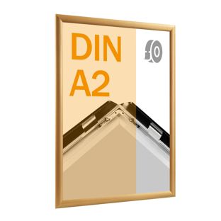 Klapprahmen A2, selbstklebend Gehrung | gold
