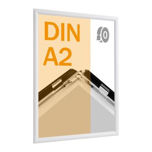 Klapprahmen A2, selbstklebend Gehrung | weiß