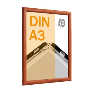 Klapprahmen A3, selbstklebend holzoptik  | Gehrung 