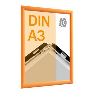 Klapprahmen A3, selbstklebend orange  | Gehrung 