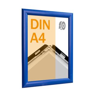 Klapprahmen A4, selbstklebend blau  | Gehrung 