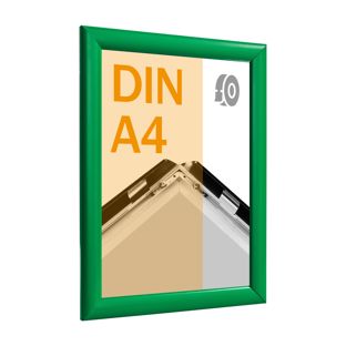 Klapprahmen A4, selbstklebend grün  | Gehrung 