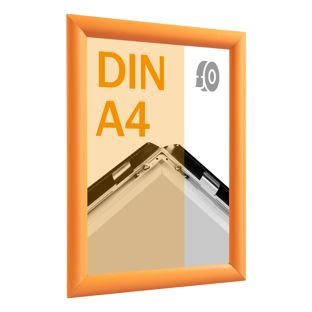 Klapprahmen A4, selbstklebend orange  | Gehrung 