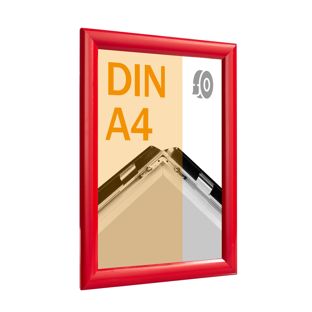 Klapprahmen A4, selbstklebend Gehrung | rot