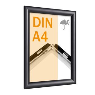 Klapprahmen A4 wetterfest schwarz 