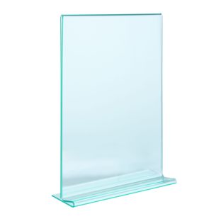 T-Aufsteller, PMMA (Acryl), transparent-grün 