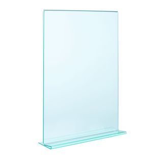 T-Aufsteller, PMMA (Acryl), transparent-grün A4 
