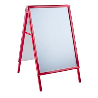 Kundenstopper A1 Outdoor SOLID-STOP 32 mm | Gehrung  | rot 