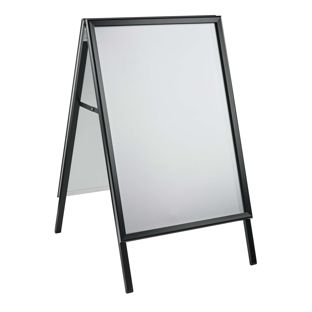 Kundenstopper A1 Outdoor SOLID-STOP 32 mm | Gehrung  | schwarz 