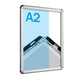 Klapprahmen A2 Standard silber  | 32 mm | Rondo 