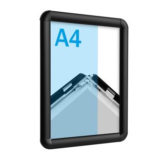 Klapprahmen A4 Standard schwarz  | 25 mm | Rondo 