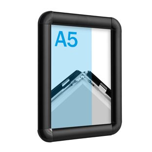Klapprahmen A5 Standard schwarz  | 25 mm | Rondo 