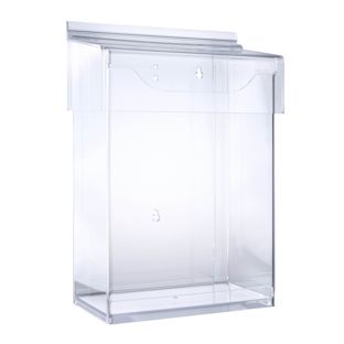 Prospektbox wetterfest mit Deckel, extra tief A4 