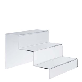 Deko Treppe, Acryl 300 x 215 x 333 mm  | transparent  | 3-stufig 