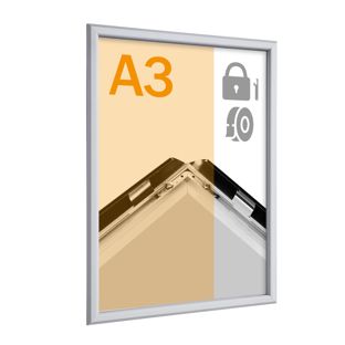 Sicherheits-Klapprahmen A3, 19 mm, selbstklebend 