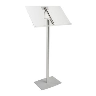 Menüständer mit Ringbuchhalter, 2 x A4, silber 