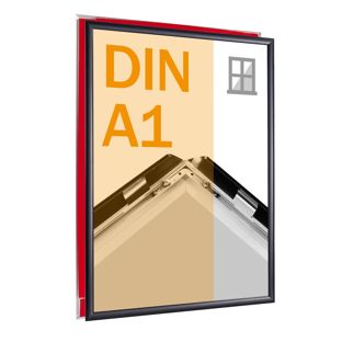 Fenster Klapprahmen A1 schwarz 