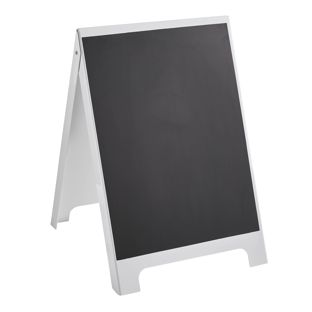 Kundenstopper PS-STOP 50,8 x 80 cm, mit Kreidetafel, weiß 
