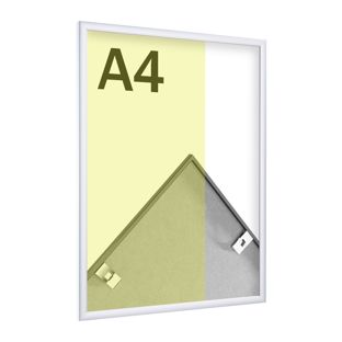 Alu-Bilderrahmen, Styrol klar silber | A4 21 x 29,7 cm | matt