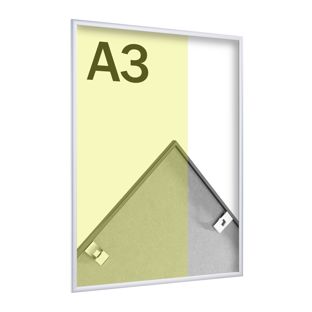 Alu-Bilderrahmen, Styrol klar silber | A3 29,7 x 42 cm | matt