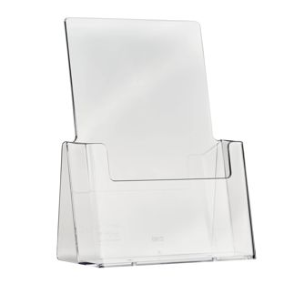 Prospekthalter, Polystyrol, Taymar 1 x A5  | Hochformat 