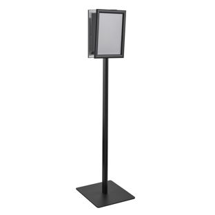 Plakatständer CLASSIC A4 doppelseitig, Klapprahmen schwarz 
