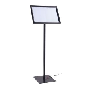 Infoständer A3 LED mit Klapprahmen schwarz
