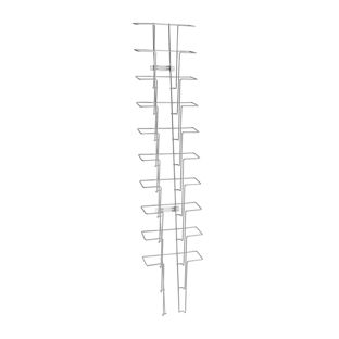 Wandprospekthalter JACKSON aus Draht, Metall, silber A4  | Hochformat  | 10 