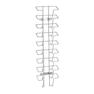 Wandprospekthalter JACKSON aus Draht, Metall, silber A6  | Querformat  | 9 