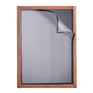 Wandtafel Holz MULTI, mit Kreidetafel und Magnetrahmen A1 59,4 x 84,1 cm 