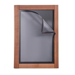 Wandtafel Holz MULTI, mit Kreidetafel und Magnetrahmen A3 29,7 x 42 cm 