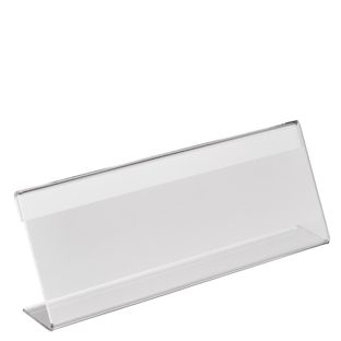 L-Aufsteller, Acryl 210 x 76 mm  | Querformat 