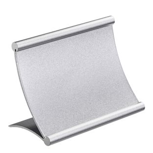 Tischaufsteller Alu 120 x 80 mm  | silber 