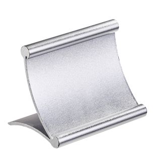 Tischaufsteller Alu silber | 50 x 70 mm