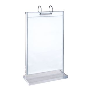 T-Aufsteller FLIP mit Ringmechanik und PVC-Taschen A5