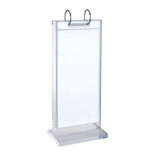 T-Aufsteller FLIP mit Ringmechanik und PVC-Taschen 1/3 A4