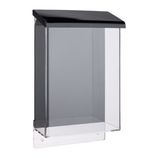 Flyerbox wetterfest mit Deckel, schwarz  A5 