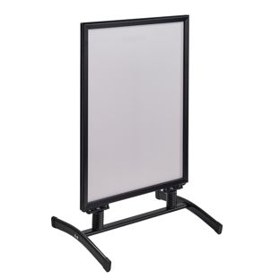 Kundenstopper SPIDER A1, windfest, 32 mm Profil schwarz