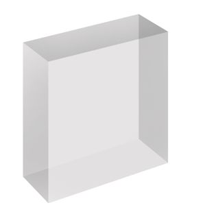 Acrylblock, transparent 100 x 100 x 40 mm 
