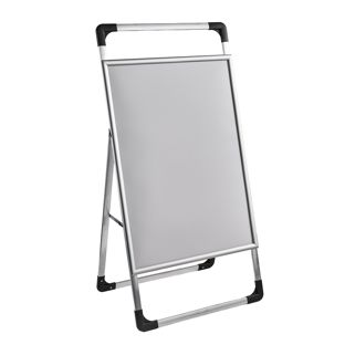 Kundenstopper A1 AIR-STOP LITE, 25 mm Profil, silber, Gehrung 