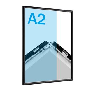 Klapprahmen A2 Standard schwarz  | 17 mm | Gehrung 