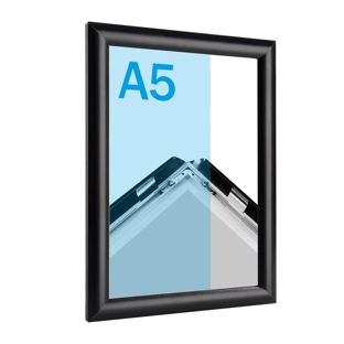 Klapprahmen A5 Standard schwarz  | 17 mm | Gehrung 