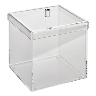 Acrylbox mit Deckel 160 x 160 x 160 mm  | Stülpdeckel 