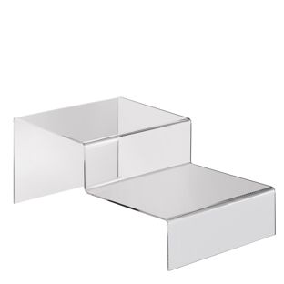 Deko Treppe, Acryl 150 x 100 x 260 mm  | transparent  | 2-stufig 