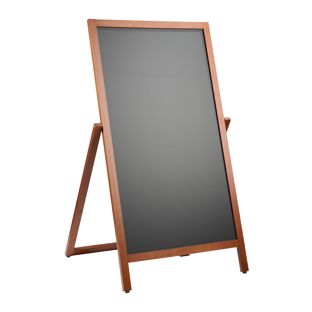Kundenstopper Holz Kreidetafel FLIP, 490 x 890 mm holzoptik 